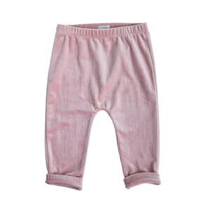 Mud Pie Baby Girl Pink Ribbed Pants 6-9 Months Soft Stretch
